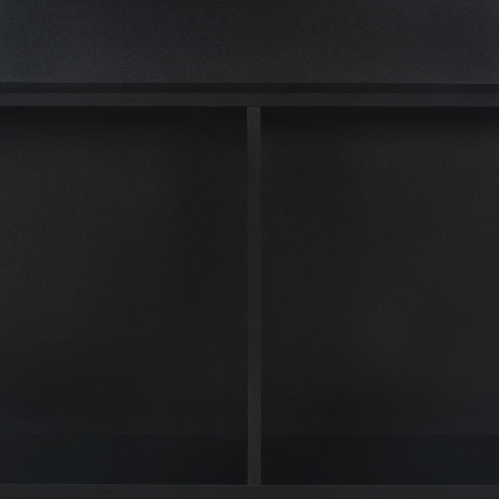 Bartisch mit 2 Tischplatten Schwarz 130x40x120 cm