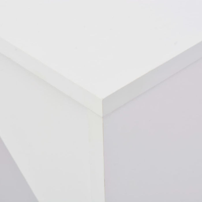 Bartisch mit Beweglichem Regal Weiß 138x39x110 cm