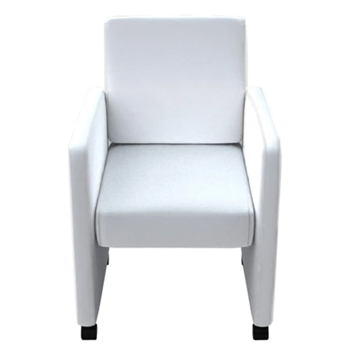 vidaXL Dining Chairs 4 pcs. White Faux Leather