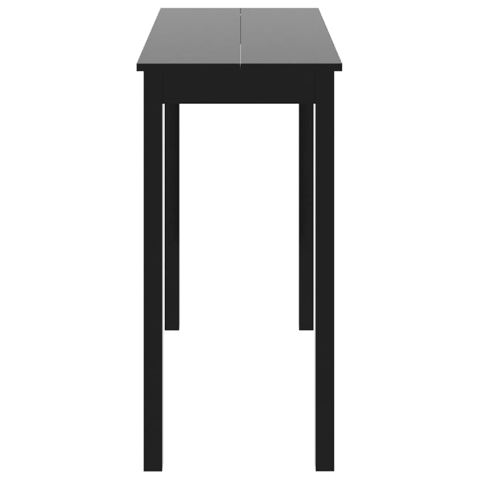 Bar table MDF black 115×55×107 cm
