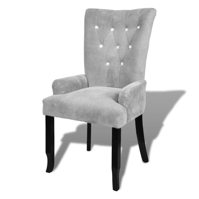 Sessel Silber Samt