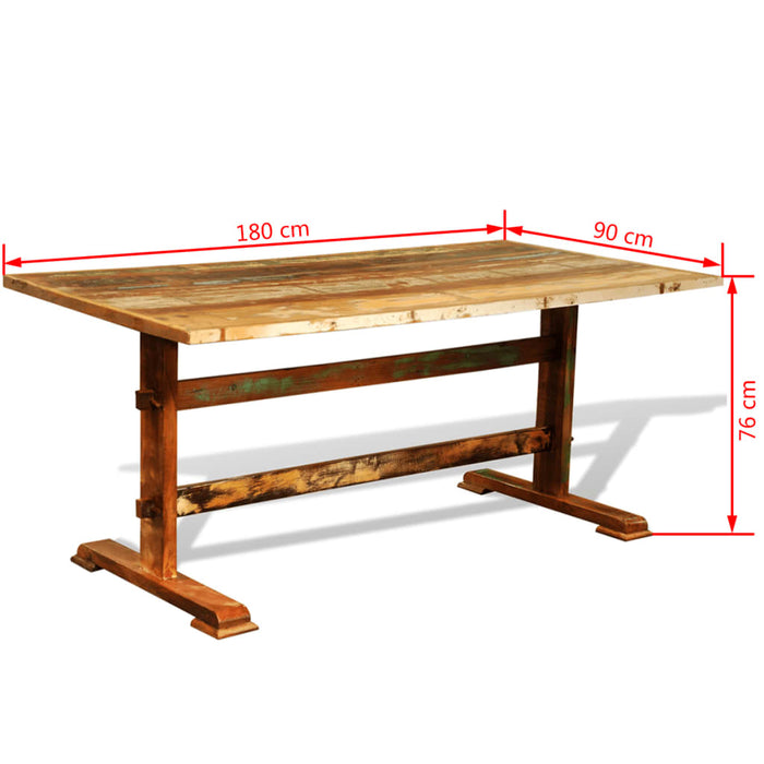 Dining table vintage reclaimed wood