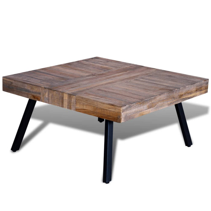 Coffee Table Square Recycled Wood Teak