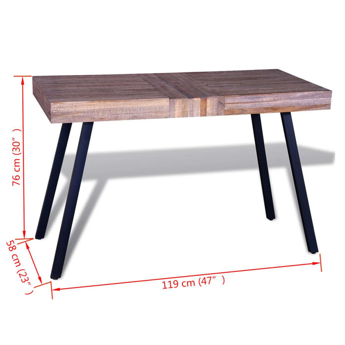 Table reclaimed teak wood