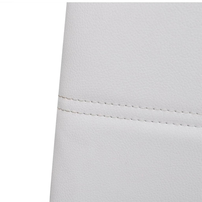 Freischwinger 2 Stk. Weiß Kunstleder