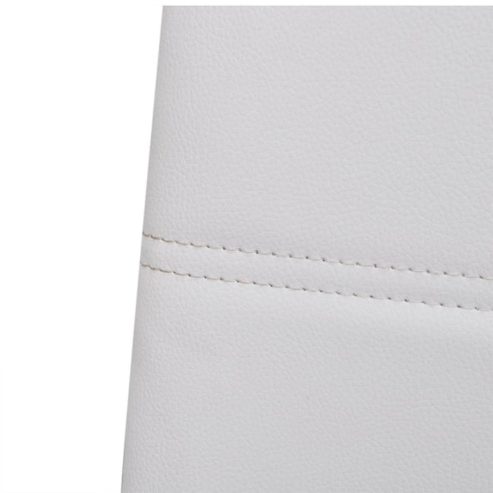 Freischwinger 4 Stk. Weiß Kunstleder