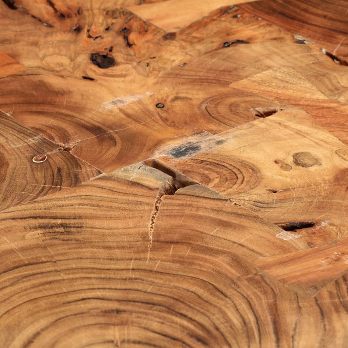 Couchtisch 35 cm 6 Baumsscheiben Masivholz