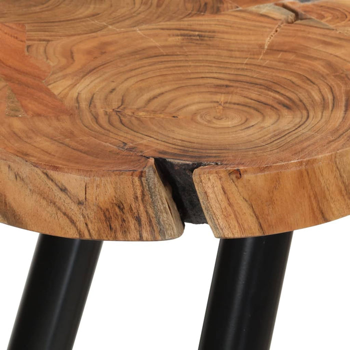 Coffee table 35 cm 6 tree slices solid wood