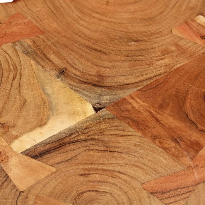 Couchtisch 35 cm 4 Baumscheiben Massivholz