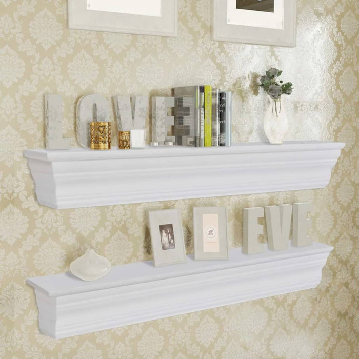 Wall shelf shelf set Aaliyah 2 pieces white
