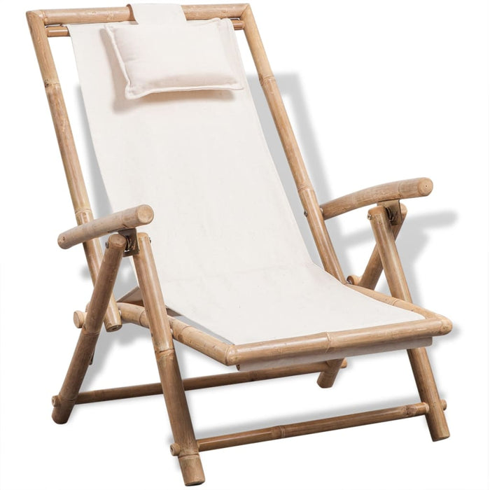 Garden deck chair bamboo