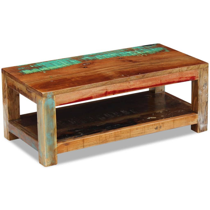 Coffee table reclaimed wood 90x45x35 cm