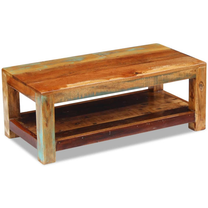 Coffee table reclaimed wood 90x45x35 cm
