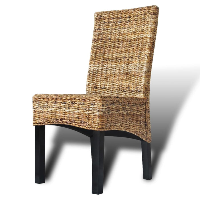 Dining room chairs 2 pcs. Abaca and mango solid wood
