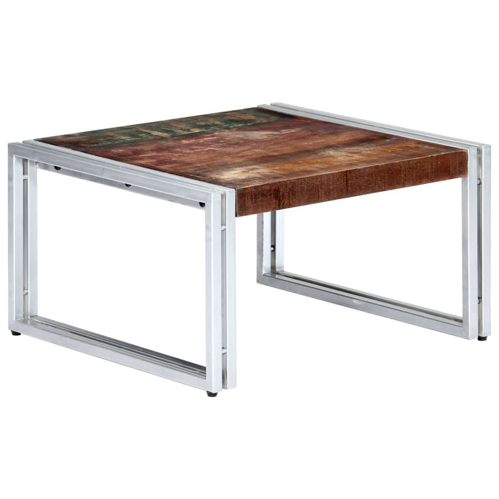Coffee table 60x60x35 cm reclaimed solid wood