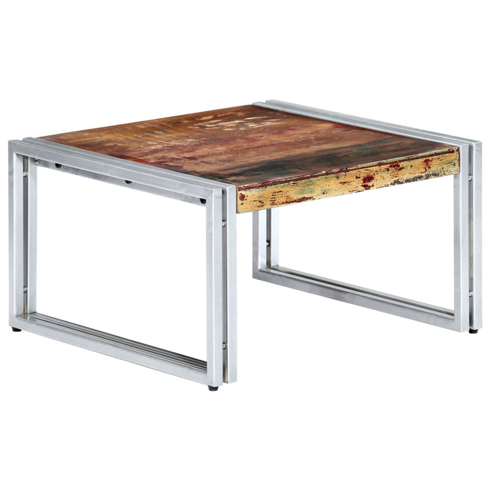Coffee table 60x60x35 cm reclaimed solid wood