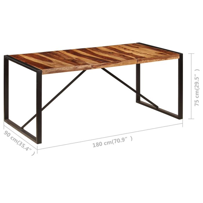 Esstisch 180 x 90 x 75 cm Massivholz