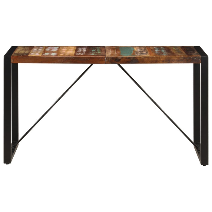 Dining table 140x70x75 cm reclaimed solid wood
