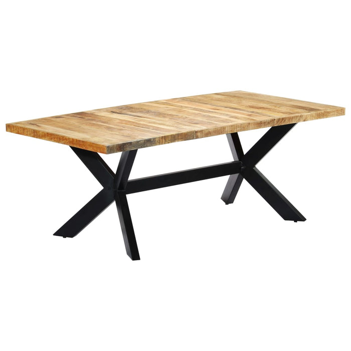 Dining table 200×100×75 cm solid mango wood