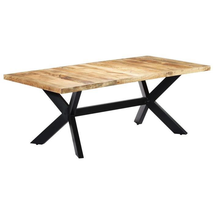 Dining table 200×100×75 cm solid mango wood