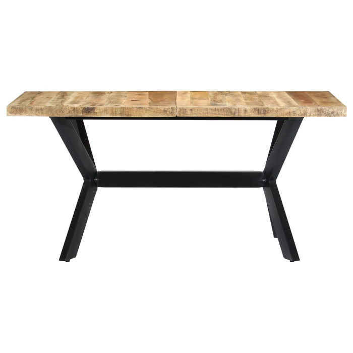 Dining table 140 x 70 x 75 cm Solid rough mango wood