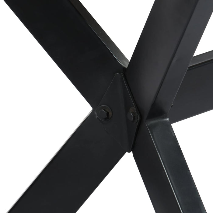 Esstisch Weiß 120x60x75 cm Massivholz Mango