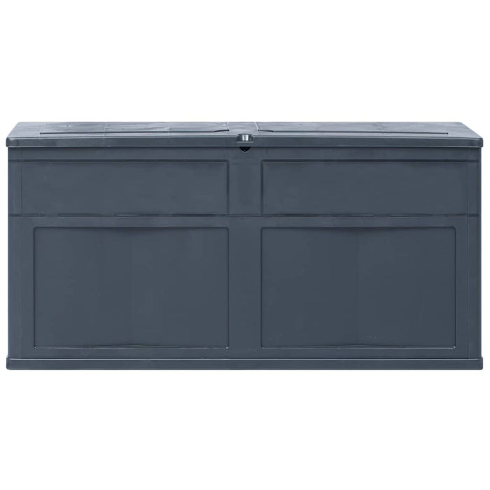 Garten-Aufbewahrungsbox 320 L Schwarz