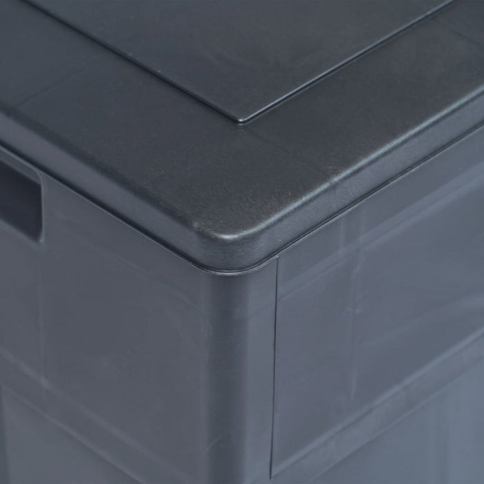 Garten-Aufbewahrungsbox 320 L Schwarz