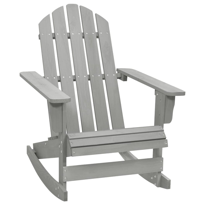 Garden rocking chair wood gray