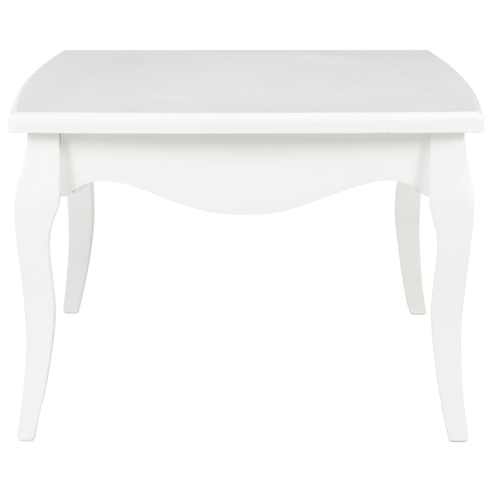 Coffee table white 110x60x40 cm solid pine wood
