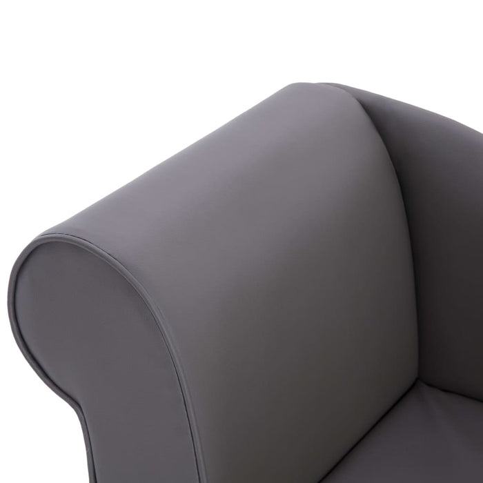Chaiselongue Grau Kunstleder