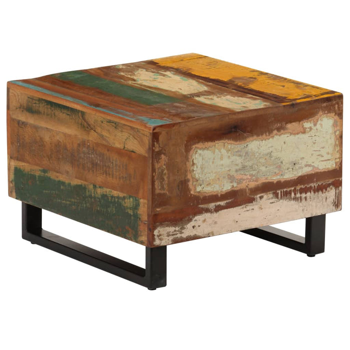 Coffee table 50 x 50 x 35 cm reclaimed solid wood