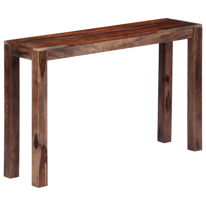 Konsolentisch Grau 120×30×76 cm Massivholz