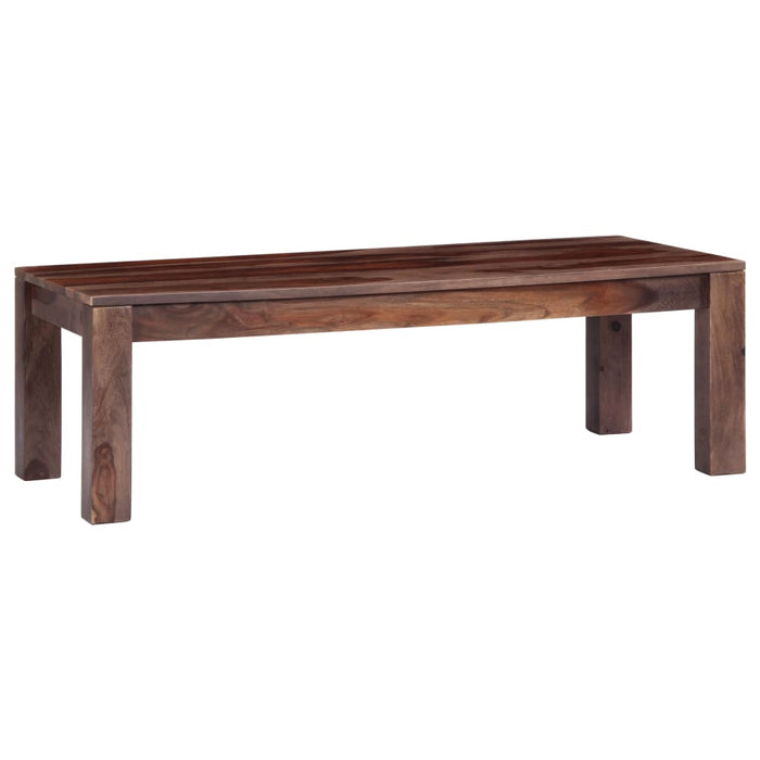 Coffee table gray 110 x 50 x 35 cm solid wood