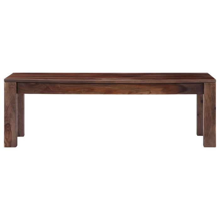 Coffee table gray 110 x 50 x 35 cm solid wood
