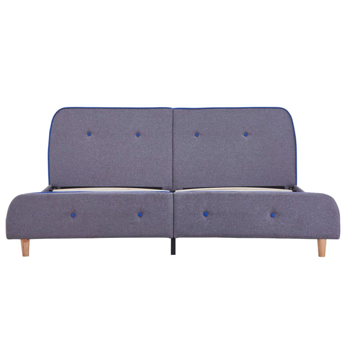 Bettgestell Hellgrau Stoff 180x200 cm