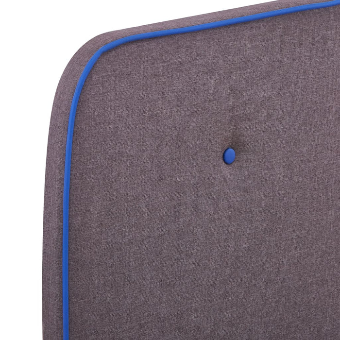 Bettgestell Taupe Stoff 120x200 cm