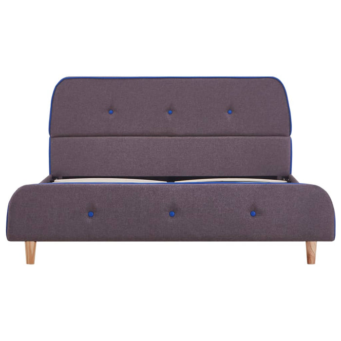 Bettgestell Taupe Stoff 140x200 cm