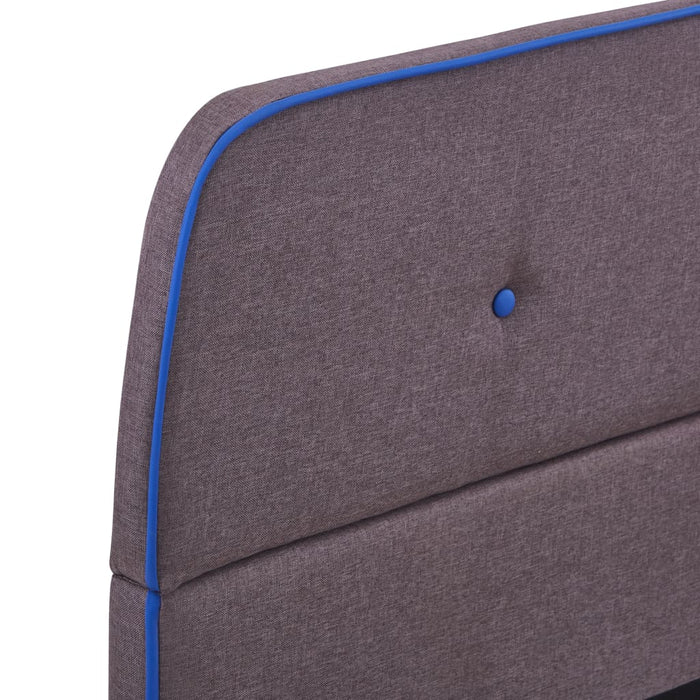 Bettgestell Taupe Stoff 140x200 cm