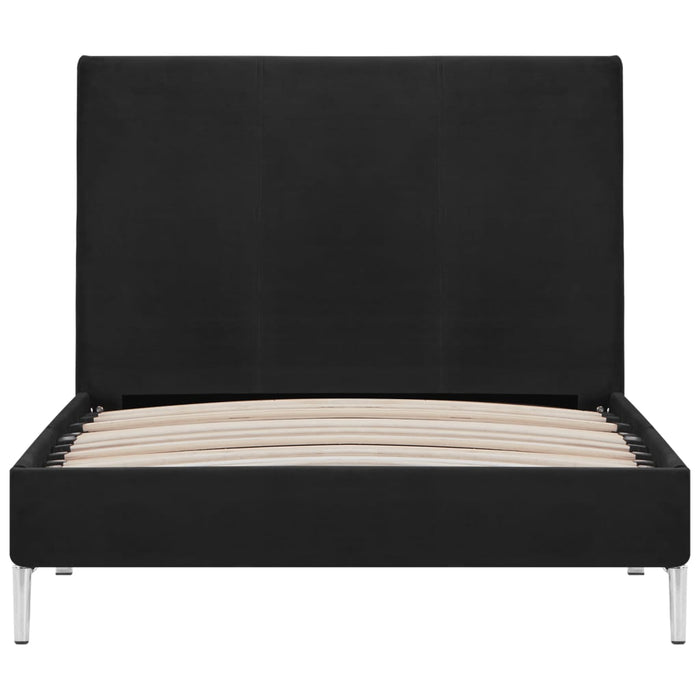 Bettgestell Schwarz Stoff 90x200 cm