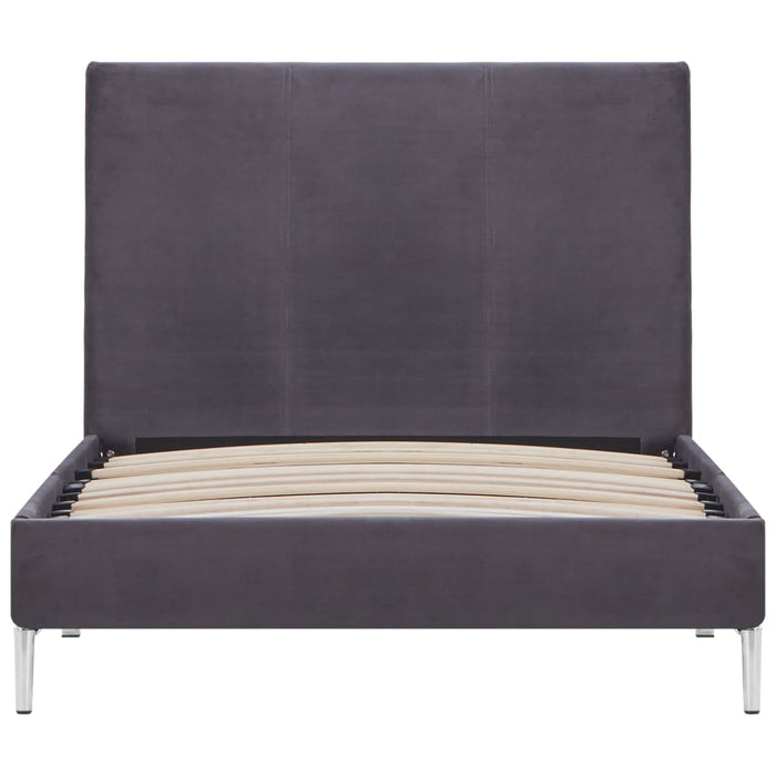 Bettgestell Grau Stoff 90×200 cm