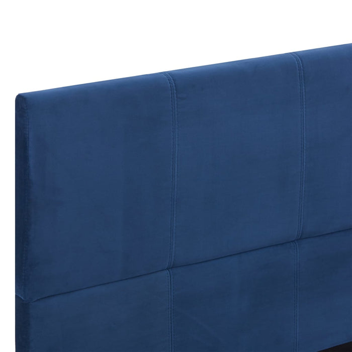 Bettgestell Blau Stoff 160 x 200 cm