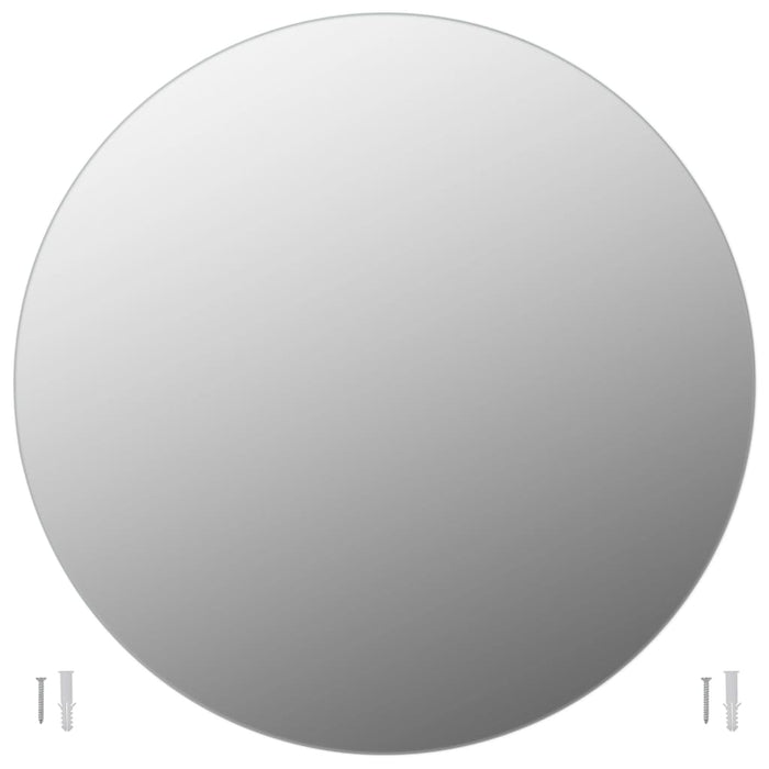 Rahmenloser Spiegel Rund 90 cm Glas