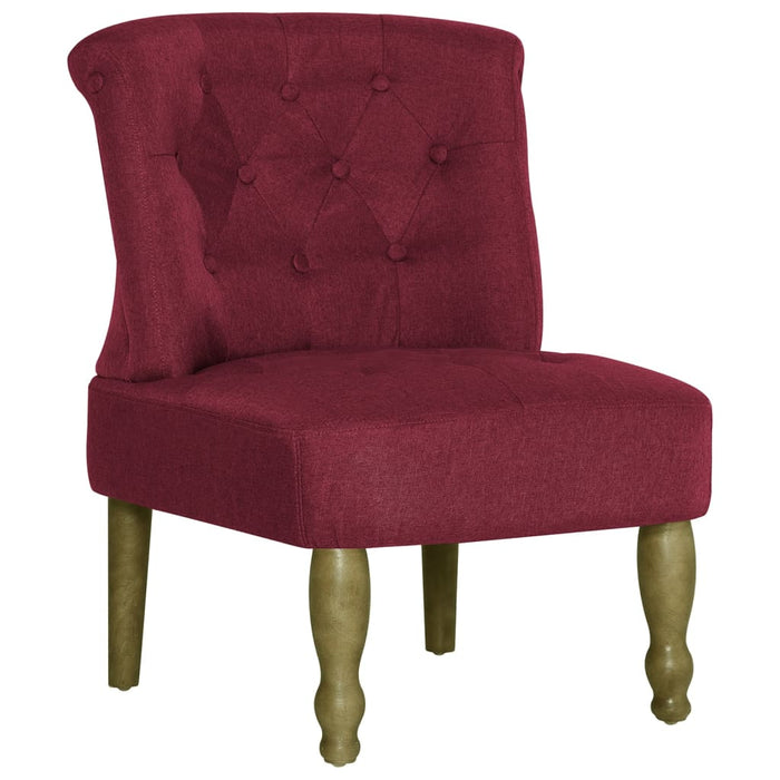 French chairs 2 pcs. Wine red fabric