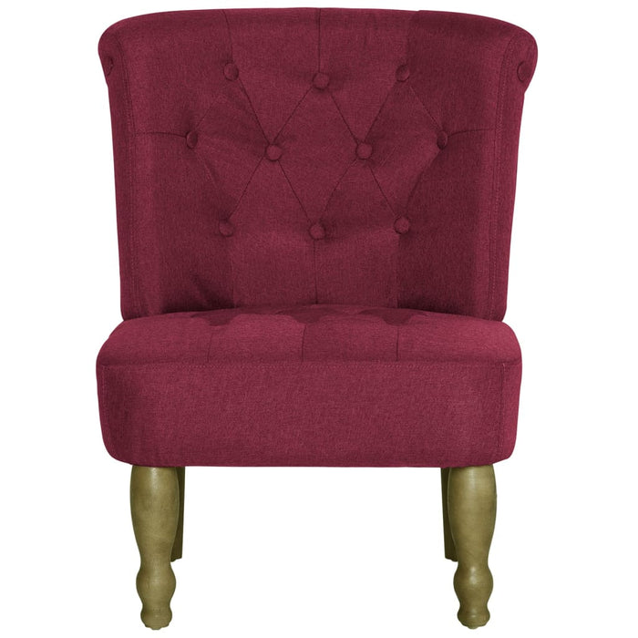 French chairs 2 pcs. Wine red fabric