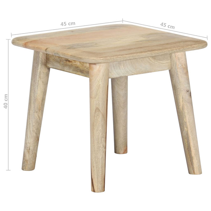 Coffee table 45×45×40 cm mango solid wood