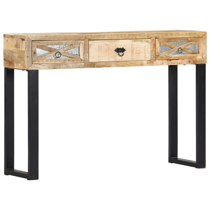 Console table 110 x 30 x 76 cm solid mango wood