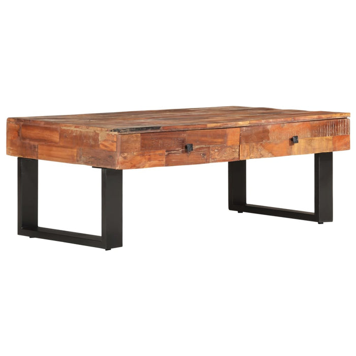 Coffee table 110x60x40 cm reclaimed solid wood