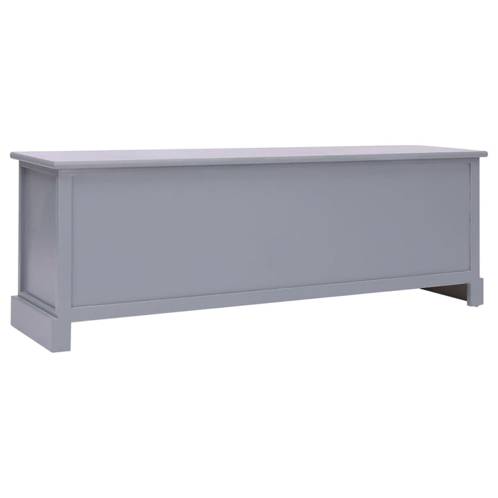 Hall bench dark gray 115x30x40 cm wood