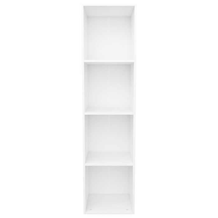 Bücherregal/TV-Schrank Weiß 36×30×143 cm Holzwerkstoff